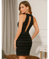 Vestido de Festa Curto com Renda e Paetês Elegante | Angeline